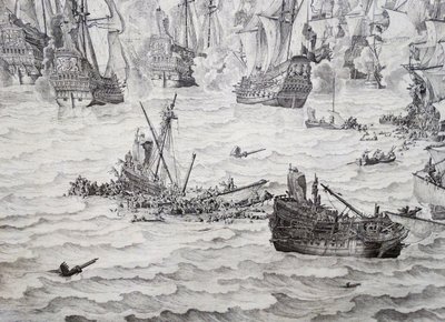 Battaglia di Terheide da Willem van de Velde the Elder